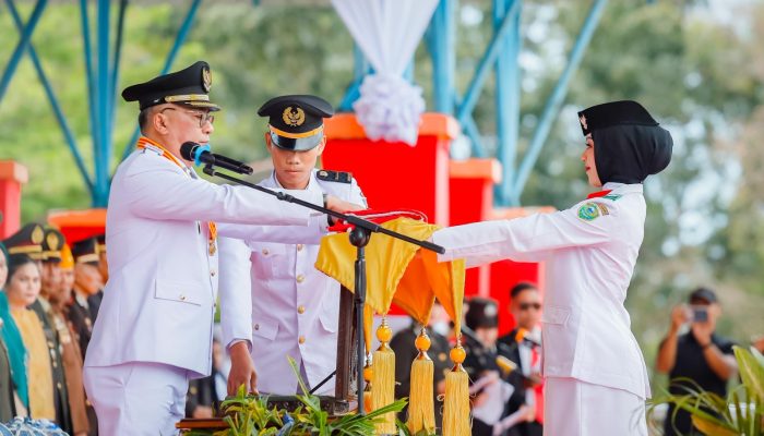 Wakil Bupati Barru Jadi Irup pada Upacara Penurunan Bendera HUT RI ke-80