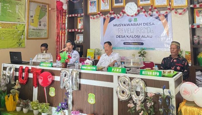 Pemdes Kalosi Alau Gelar Musyawarah Desa Review RPJMDes