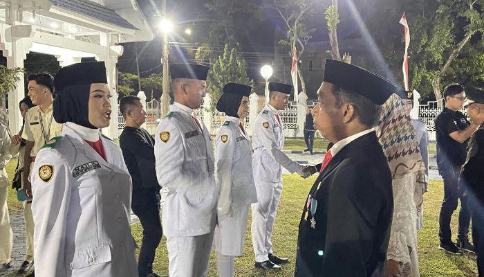 Bupati Sidrap Kukuhkan 44 Anggota Paskibraka 2025