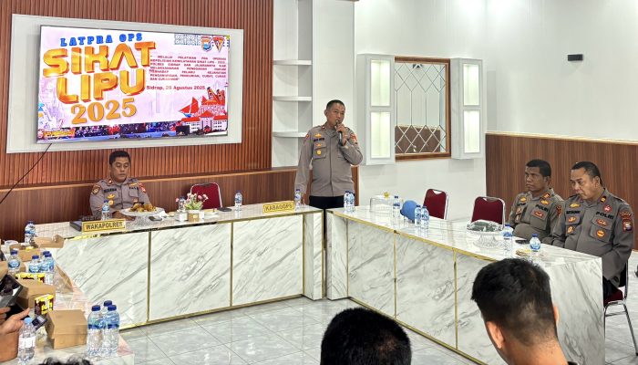 Oprasi Sikat Lipu 2025, Kapolres Sidrap Pesan Kepada Personil Bertindak Sesuai SOP dan Humanis