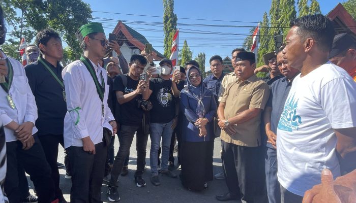 Demo di Sidrap Adem, Bupati dan DPRD Temui Sama-Sama Kawal Tuntutan Mahasiswa