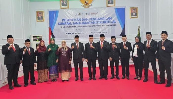 Wamen ATR/BPN Lantik Pejabat Struktural Kanwil BPN Gorontalo via Zoom