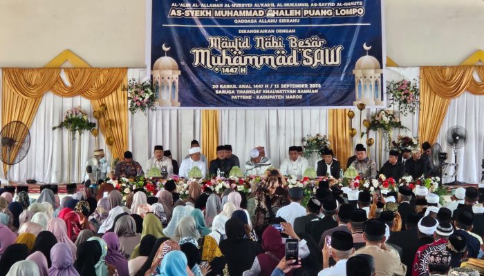 Maulid Akbar dan Khaul di Pattene Maros Jadi Ajang Silaturahmi, Menteri Agama Disambut Ribuan Jamaah
