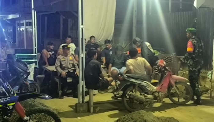 Kapolsek AKP Suwandi Pimpin Patroli Blue Light, Warga Panca Lautang Tidur Nyenyak