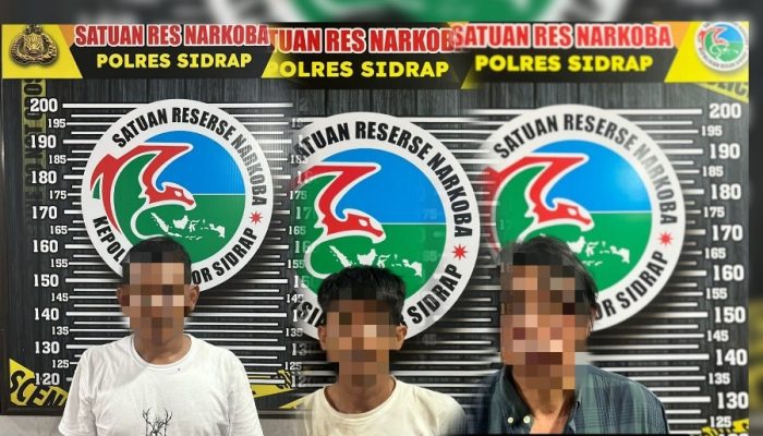 500 Butir Ekstasi Diamankan, Tiga Pria Digelandang ke Mapolres Sidrap