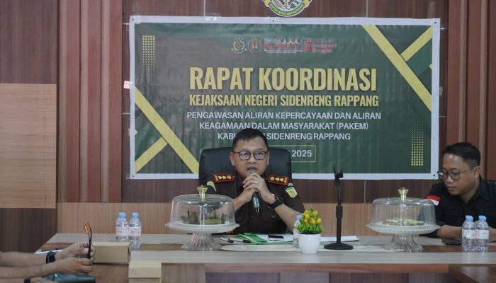 Jaga Toleransi dan Stabilitas Sosial, Kejari Sidrap Gelar Rakor Tim Pakem