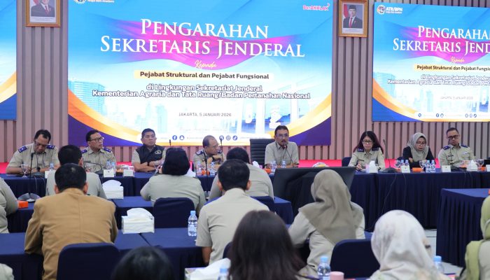 Menyongsong Tahun 2026, Sekjen Kementerian ATR/BPN Ajak Jajaran Kerja Bersama Dukung Program Kerja