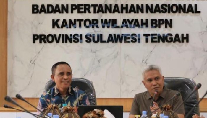 H. Muhammad Naim: Terima Kasih Pak Gubernur Sulawesi Tengah Atas Kunjungannya di Kanwil BPN Sulteng