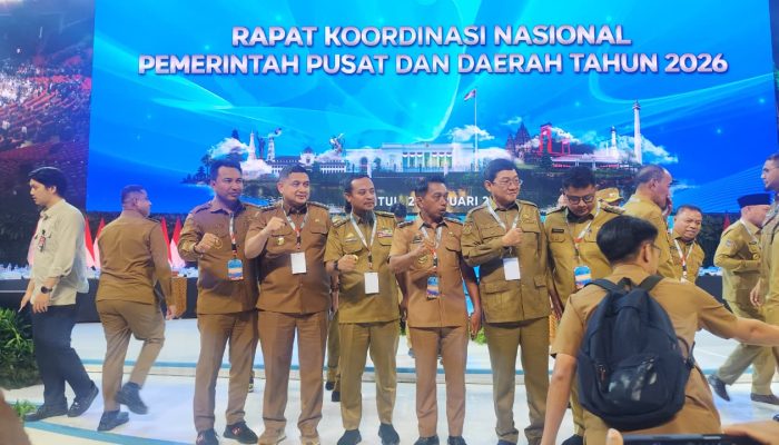 Bupati dan Wabup Sidrap Ikuti Arahan Presiden di Rakornas Pemerintah Pusat dan Daerah 2026