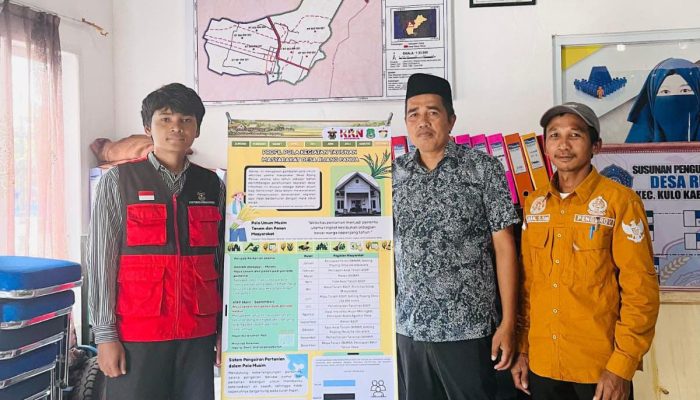 Muhammad Nur Mahasiswa KKN-T Unhas Susun Profil Pola Kegiatan Tahunan Masyarakat Desa Rijang Panua