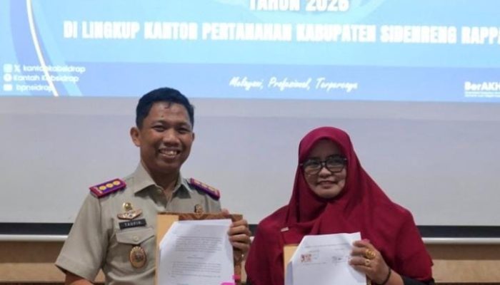 Kantor Pertanahan Kabupaten Sidrap dan Universitas Ichsan Sidrap Teken Perjanjian Kerja Sama dan Nota Kesepahaman