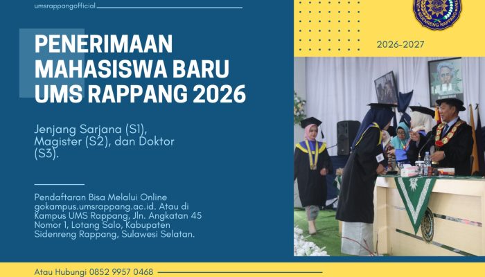 Ingin Lanjut Kuliah? UMS Rappang Buka Pendaftaran Mahasiswa Baru Tahun 2026