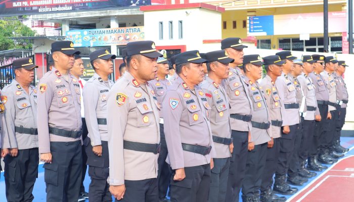 Apel Siaga Kamtibmas Digelar, Polres Sidrap Perkuat Keamanan Pasca Lebaran