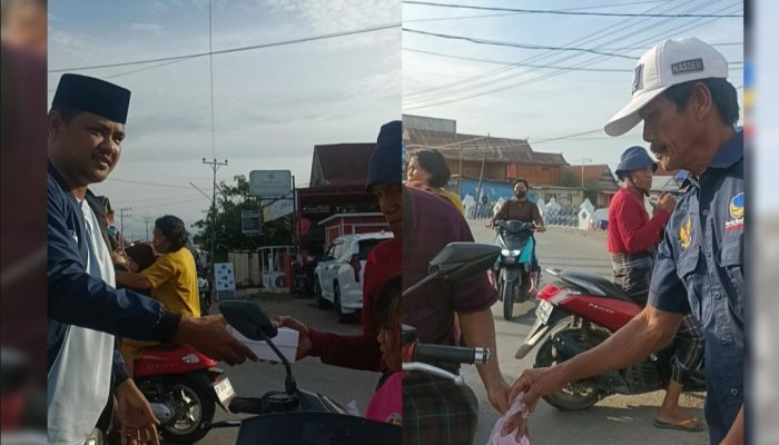 NasDem Berbagi Tebar Berkah Ramadan di Amparita, Takjil Dibagikan untuk Warga