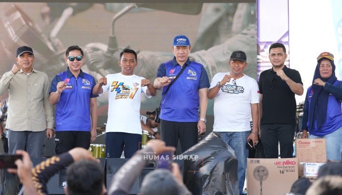 220 Pembalap Panaskan Sirkuit Puncak Mario, Yamaha Cup Race Seri 1 Dibuka Meriah oleh Bupati Sidrap