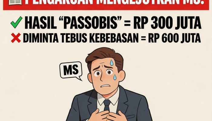 Pengakuan Mengejutkan MS: Hasil “Passobis” Rp300 Juta, Tapi Diminta Tebus Kebebasan Rp600 Juta