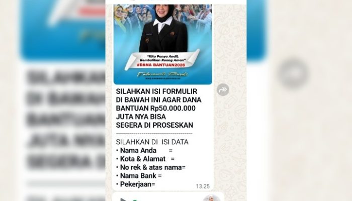 Modus Baru Penipuan, Nama Wagub Sulsel Dicatut Janjikan Bantuan Rp50 Juta