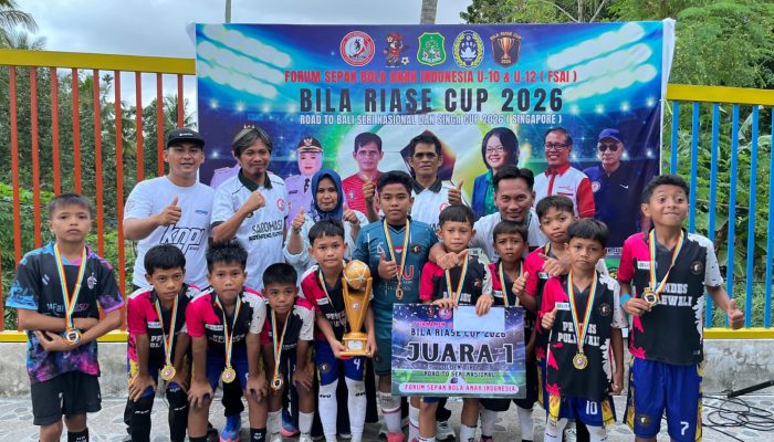 Junior Pesat Juara 1 Bila Riase Cup U12, Raih Tiket Nasional ke Bali.
