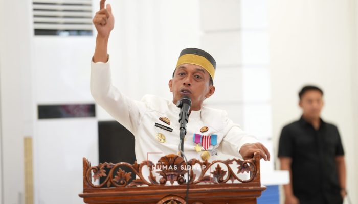Bupati Sidrap Tegaskan Sekolah Tak Boleh Kumuh, Budaya Bersih Jadi Kunci Bentuk Karakter Siswa