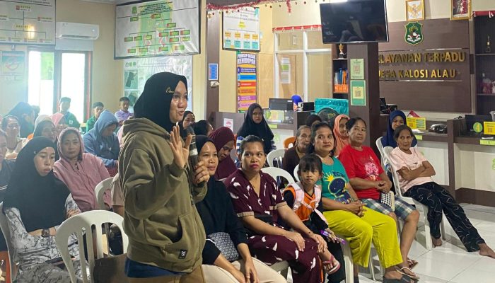 KKN 78 UINAM Bersama Pemdes Kalosi Gelar Pelatihan Pemberdayaan Perempuan tentang Pengelolaan Sampah Rumah Tangga
