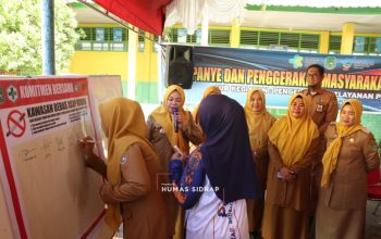 Nurkanaah Gaungkan Sekolah Sehat di SMPN 2 Rappang, Komitmen Bebas Asap Rokok Dipertegas
