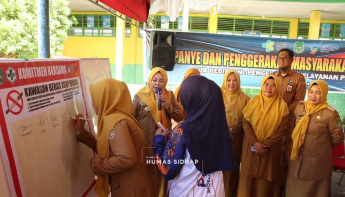 Nurkanaah Gaungkan Sekolah Sehat di SMPN 2 Rappang, Komitmen Bebas Asap Rokok Dipertegas