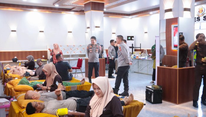 Polres Sidrap Kumpulkan 69 Kantong Darah, Bukti Nyata Pengabdian untuk Masyarakat di Hari Bhayangkara ke-80