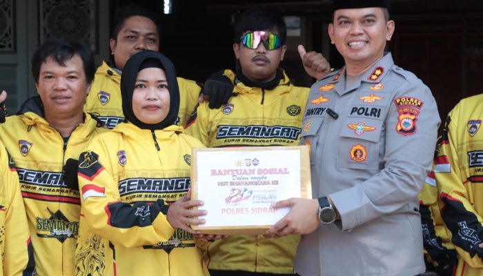 Polres Sidrap Salurkan 95 Paket Bansos Sambut Hari Bhayangkara ke-80, Kapolres: Polri Hadir untuk Masyarakat