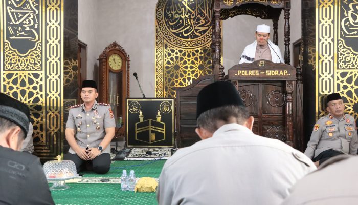 Sambut Hari Bhayangkara ke-80, Polres Sidrap Gelar Dzikir dan Doa Bersama, Kapolres Ajak Perkuat Sinergi dengan Ulama