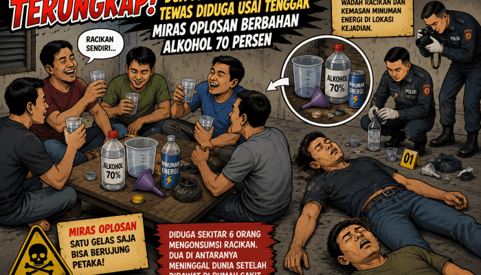 Terungkap! Dua Pria di Sidrap Tewas Diduga Usai Tenggak Miras Oplosan Berbahan Alkohol 70 Persen