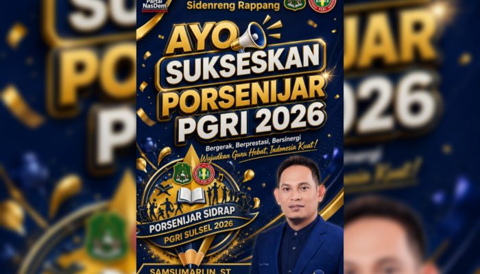 Porsenijar PGRI Sulsel di Sidrap Sukses Digelar, Samsumarlin: Semangat Persatuan Harus Terus Terjaga