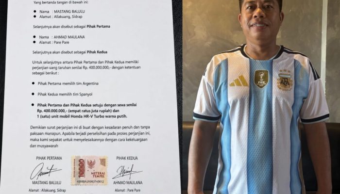 Viral Surat Bermaterai AI Nobar Taruhan Final Piala Dunia 2026, Klarifikasi Mastang Balulu Justru Picu Desakan Pemeriksaan