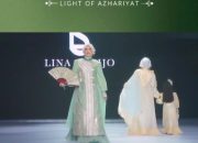Lina Sukijo Harumkan Nama Indonesia, Karya Busana Muslim Tampil di Fashion Show Light of Azhariyat 2026 di Kairo