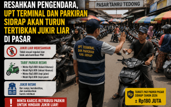PAD Terancam Bocor, UPT Terminal dan Parkiran Sidrap Bakal Tertibkan Jukir Liar