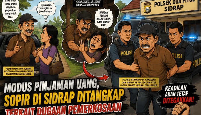 Polisi Ringkus Pria 59 Tahun yang Diduga Perkosa Wanita di Rumah Kebun Sidrap