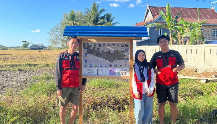 Mahasiswa KKN-T Inovasi Desa Gelombang 116 Susun Peta Sebaran Sarana dan Prasarana Desa Kanaungan untuk Dukung Akses Informasi Publik