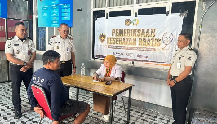 Sambut HUT ke-81 RI, Rutan Sidrap Gelar Pemeriksaan Kesehatan Gratis untuk WBP dan Keluarga