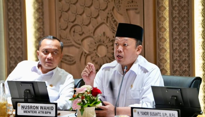 Rakor Bersama DPR RI Bahas Konflik Agraria, Menteri Nusron Jelaskan Tiga Kategori dan Mekanisme Penyelesaiannya. 