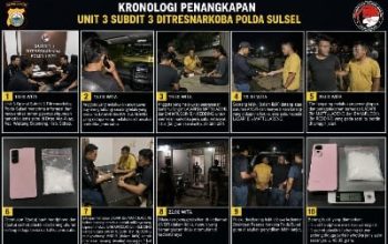 Undercover Buy di Sidrap, Ditresnarkoba Polda Sulsel Amankan Dua Pria dan Sabu 49,09 Gram