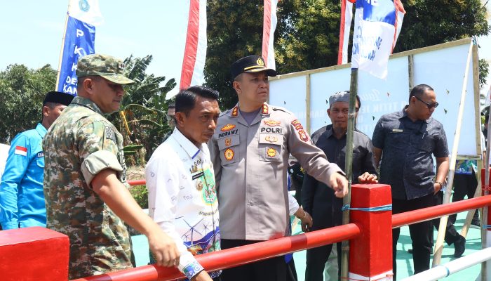 Hadiri Peresmian Jembatan Garuda Merah Putih, Kapolres Sidrap Puji Sinergi TNI-Polri dan Pemda