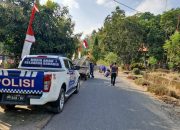 Satlantas Polres Enrekang Buat Zebra Cross Di Depan SDN Penja