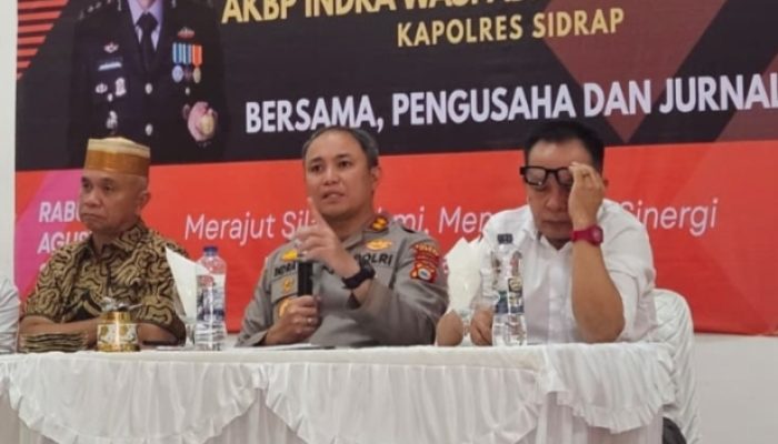 Temu Sinergi di Sidrap, Pengusaha dan Puluhan Jurnalis Perkuat Kolaborasi Bersama Kapolres