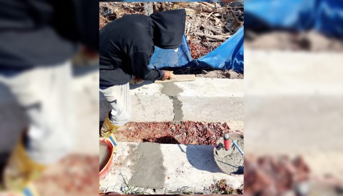 Pembangunan Drainase Talumae Dibenahi, Retakan Akibat Pengerjaan Saat Musim Hujan Kini Diperbaiki