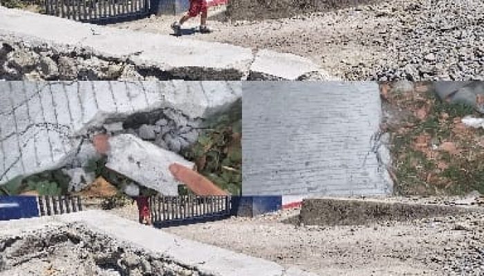 Beton Rapuh dan Talud Retak, Proyek Infrastruktur Jalan Trans Sulawesi di Sidrap Diduga Bermasalah