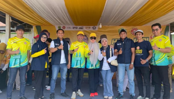 Ketua Karang Taruna Sidrap Hadiri Fun Walk, Fun Bike dan Donor Darah di Barru