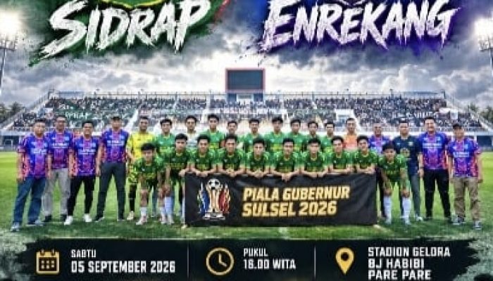 Laskar Ganggawa Tak Terbendung, Sidrap Kokoh di Puncak Piala Gubernur Sulsel 2026