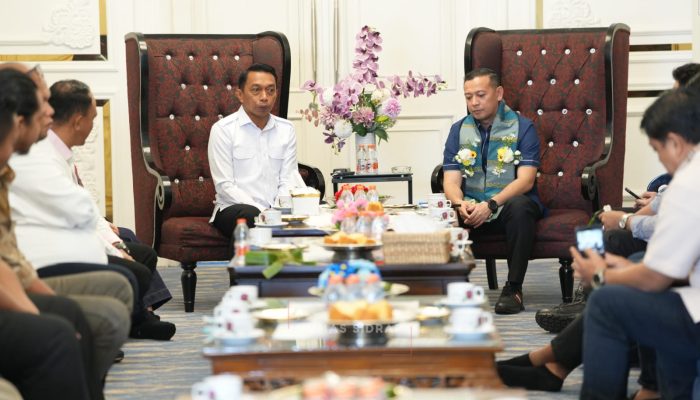 Bupati Syaharuddin Alrif Sambut Akrab Kunjungan Wabup Tanjung Jabung Timur