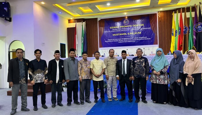 Angka Penelitian Tentang Pengelolaan dan Pemberdayaan Zakat Bagi Mustahik, Mustamin Resmi Raih Gelar Doktor