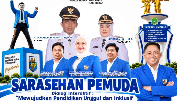 Menuju Sidrap Sejahtera, KNPI Satukan Gagasan Pemuda untuk Pendidikan Unggul dan Inklusif